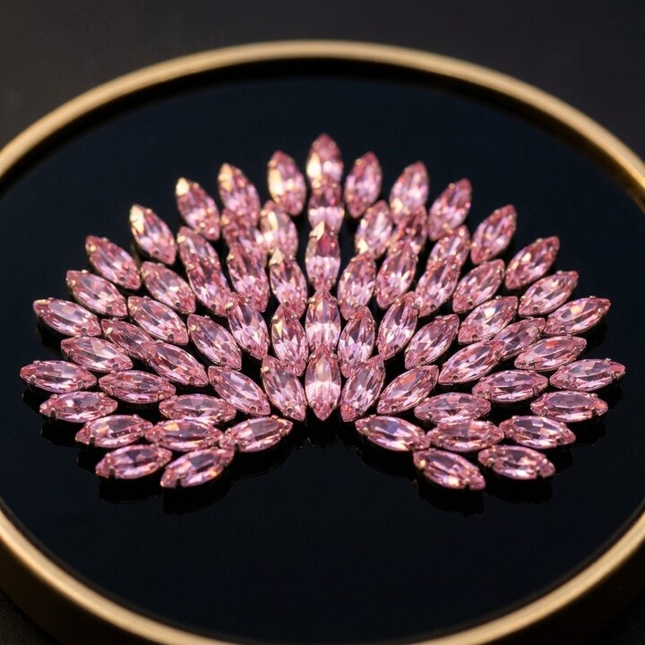 Aile papillon Lt Fushia Rose 2x4 mm