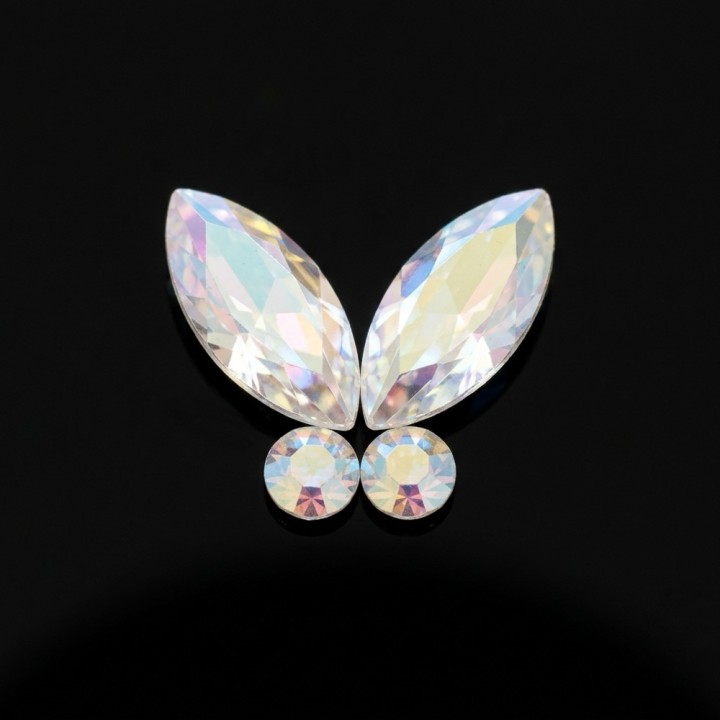 Papillon Baby Crystal AB 1,5mm - strass dentaire | Strass Dentaires