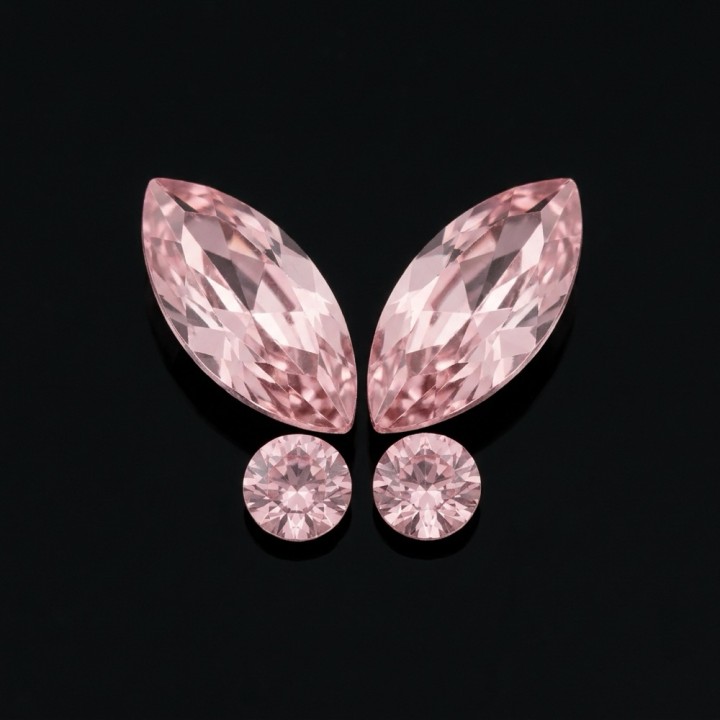 Papillon Baby Pink 1,5mm - strass dentaire | Strass Dentaires