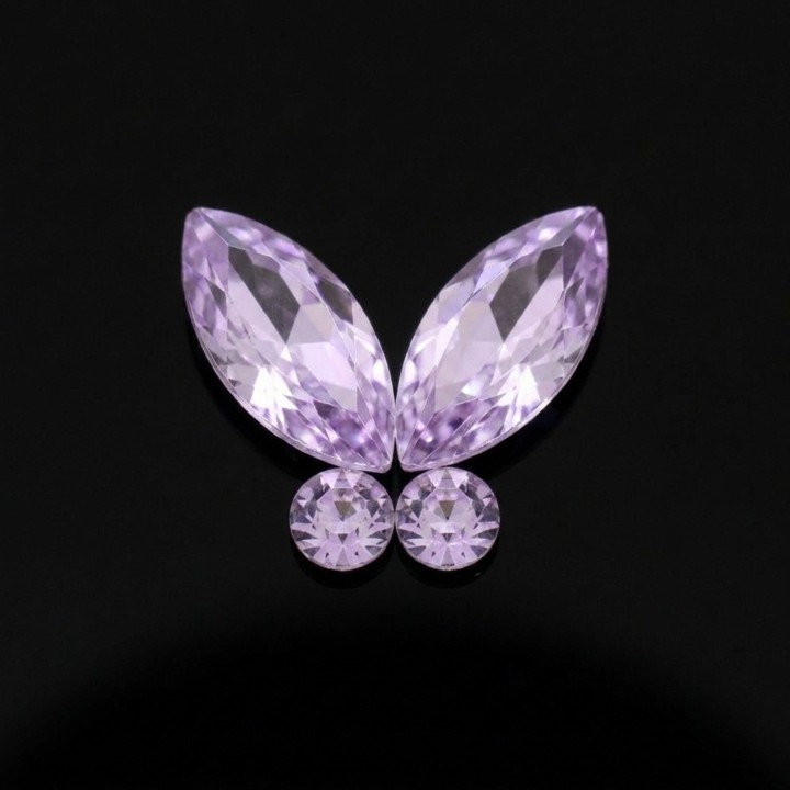 Strass dentaire Papillon Baby's  light Violet 1,5mm
