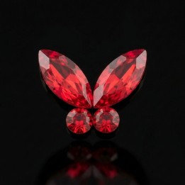 Papillon Baby Siam 1,5mm - strass dentaire rouge | Strass Dentaires