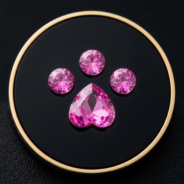Patte de chat Fushia