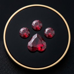 Strass dentaire Patte de chat Rouge Siam