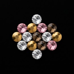 Mosaic - 15-stone tooth gem design | Strass Dentaires