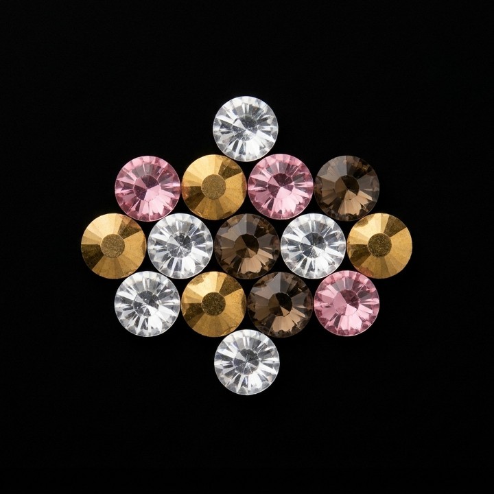 Mosaïque - motif strass dentaire 15 pierres | Strass Dentaires