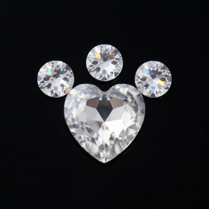 Corazón coronado - Strass dental | Strass Dentaires
