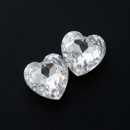 Two Hearts - 2-stone tooth gem design | Strass Dentaires