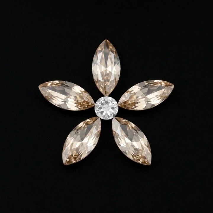Roseta Champagne | Strass Dentaires