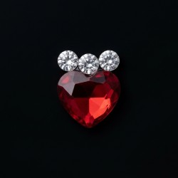 Strass dentaire Cœur couronné Siam