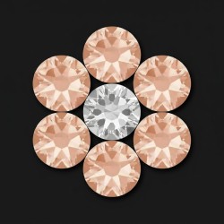 Strass dentaire Fleur Light Peach