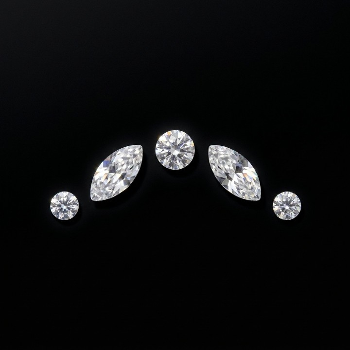 Diadema - motivo strass dentale da 5 pietre | Strass Dentaires
