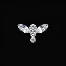 Libellula - motivo strass dentale da 5 pietre | Strass Dentaires