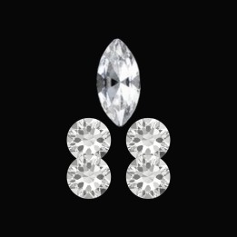 Épi - motif strass dentaire 5 pierres | Strass Dentaires