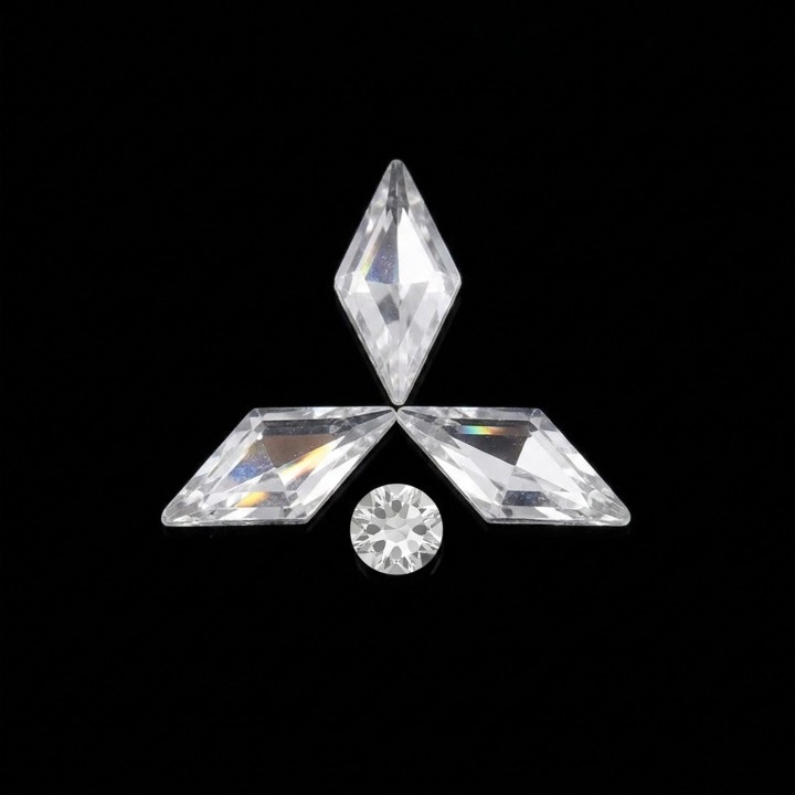 Lily - 4-stone tooth gem design | Strass Dentaires