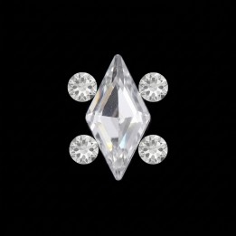 Losange serti - motif strass dentaire 5 pierres | Strass Dentaires