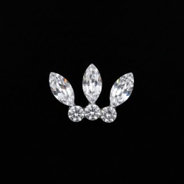 Corona - motivo strass dental de 6 piedras | Strass Dentaires
