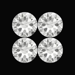 Cuadrado - motivo strass dental de 4 piedras | Strass Dentaires