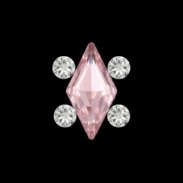 Losange serti rose - Strass dentaire | Strass Dentaires