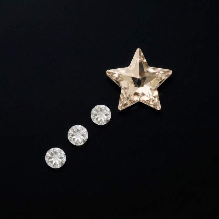 Shooting Star Champagne | Strass Dentaires
