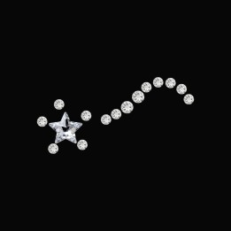 Grande stella cadente - gioiello 15 pietre | Strass Dentaires