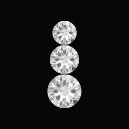 Ligne - motif strass dentaire 3 pierres | Strass Dentaires