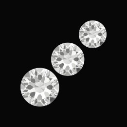 Diagonale - motif strass dentaire 3 pierres | Strass Dentaires