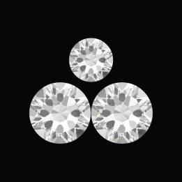 Triangle - motif strass dentaire 3 pierres | Strass Dentaires