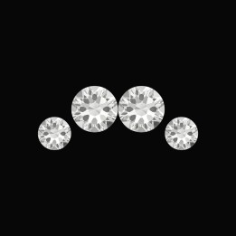 Bogen - Zahnschmuck-Motiv mit 4 Steinen | Strass Dentaires