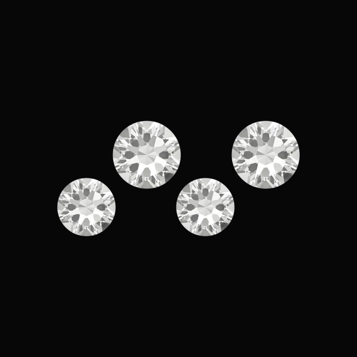 Wave - 4-stone tooth gem design | Strass Dentaires