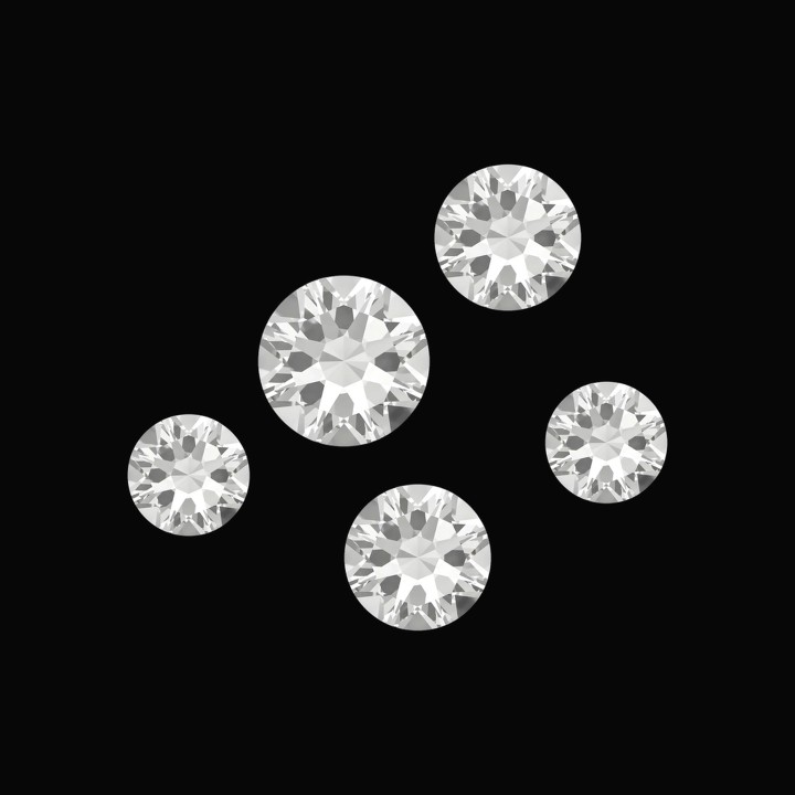Constellation - 5-stone tooth gem design | Strass Dentaires