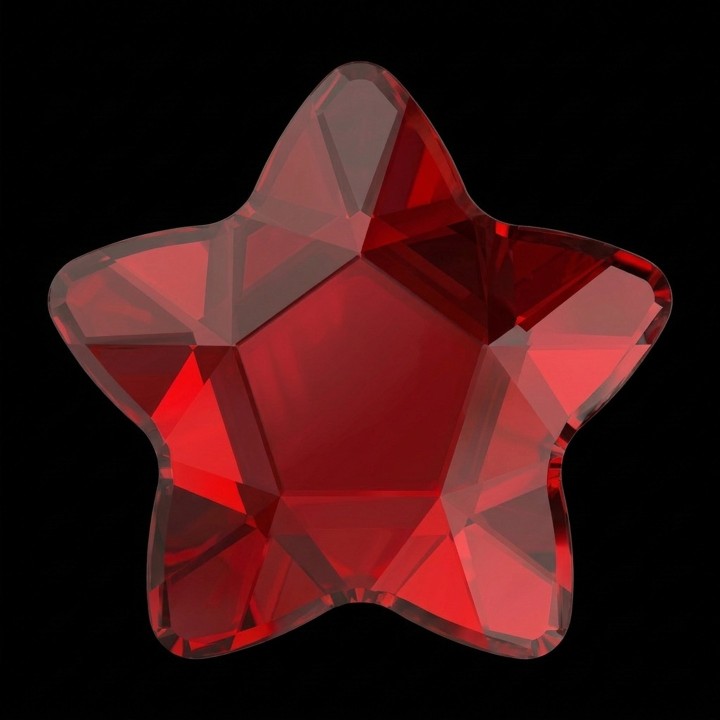 Star Flower Siam Zircania | Strass Dentaires