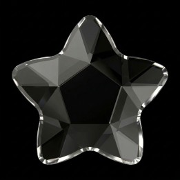 Star Flower Jet Black Zircania | Strass Dentaires