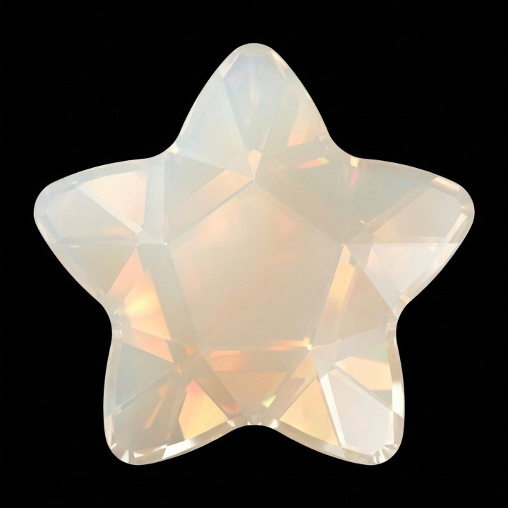 Star Flower White Opal Zircania | Strass Dentaires