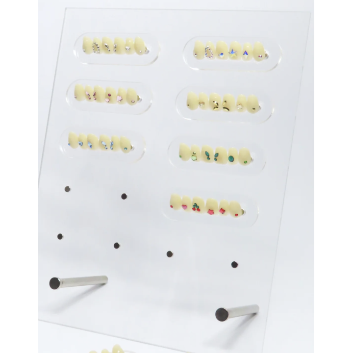 Display acrilico strass dentali 16 x 20 cm