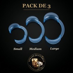 Kit 3 écarteurs de joues S, M, L - pose strass dentaire