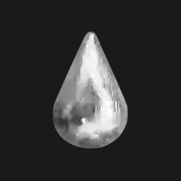 Joya dental Pequeña Gota oro blanco