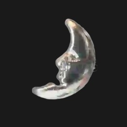 Joya dental Luna oro blanco