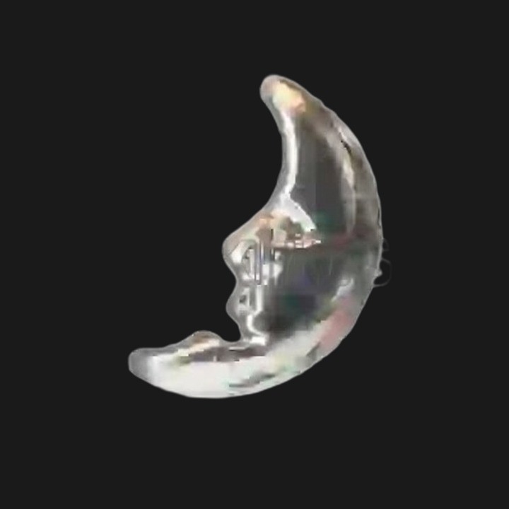 Joya dental Luna oro blanco
