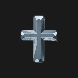 Zahnschmuck Kreuz Weissgold