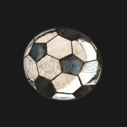Zahnschmuck Fußball Weissgold