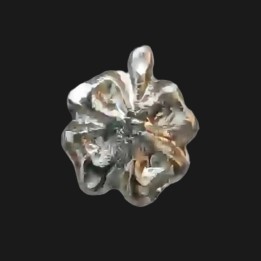 Joya dental Clover oro blanco