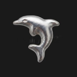 Tooth jewelry Dolphin white gold