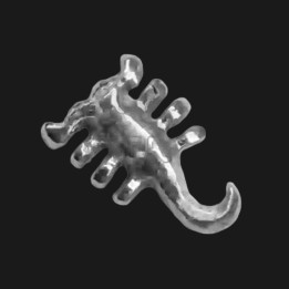 Gioiello dentale Scorpione oro bianco