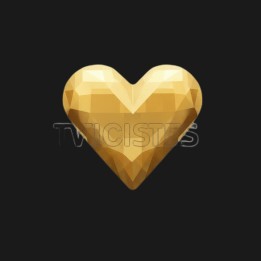 Bijou dentaire Grand coeur or