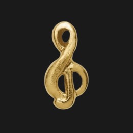 Gioiello dentale Chiave di violino oro