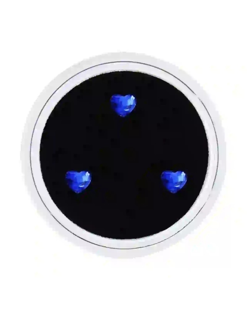 Strass Dentairesbox 3 coeurs Bleu
