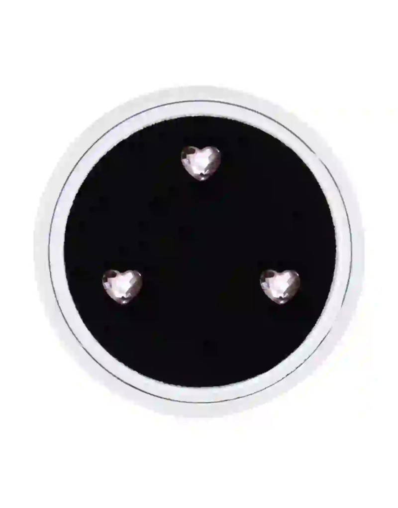 Strass DentairesBox 3 coeurs Lt rose