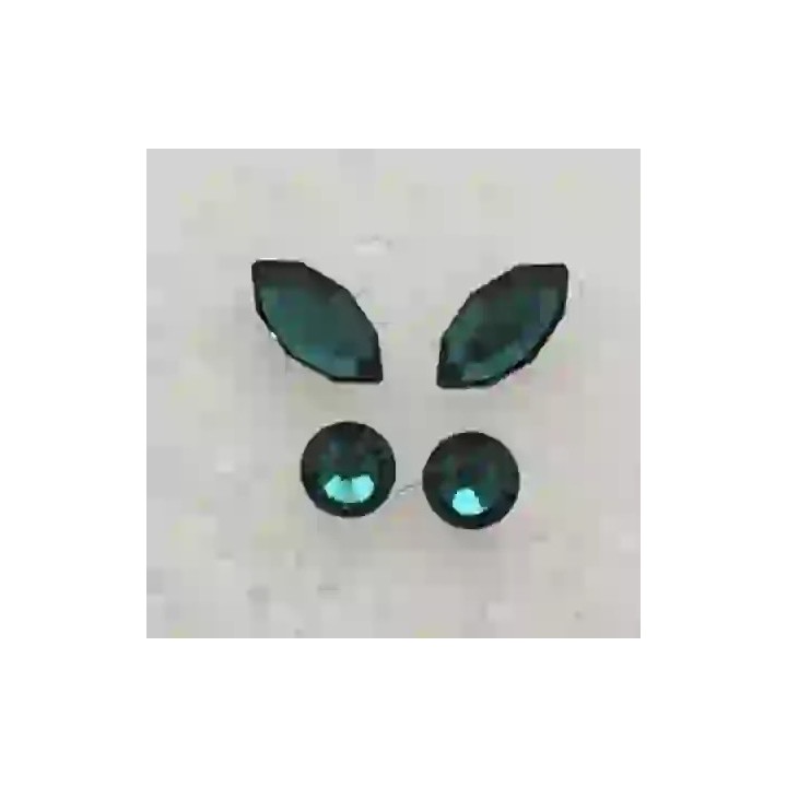 Strass DentairesButterfly Green