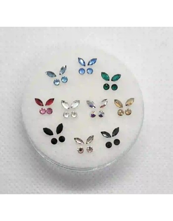 Strass DentairesButterfly Fushia