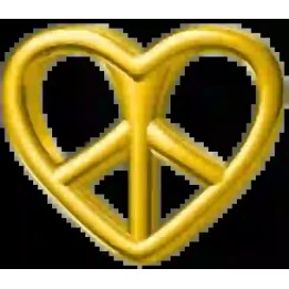 Strass DentairesCoeur et signe de paix